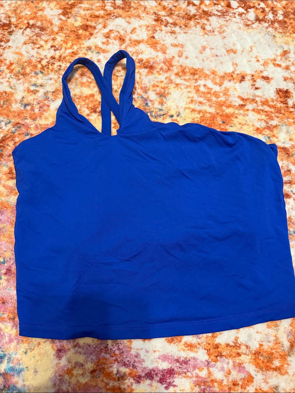 Royal Blue Sports Bra Tank Top